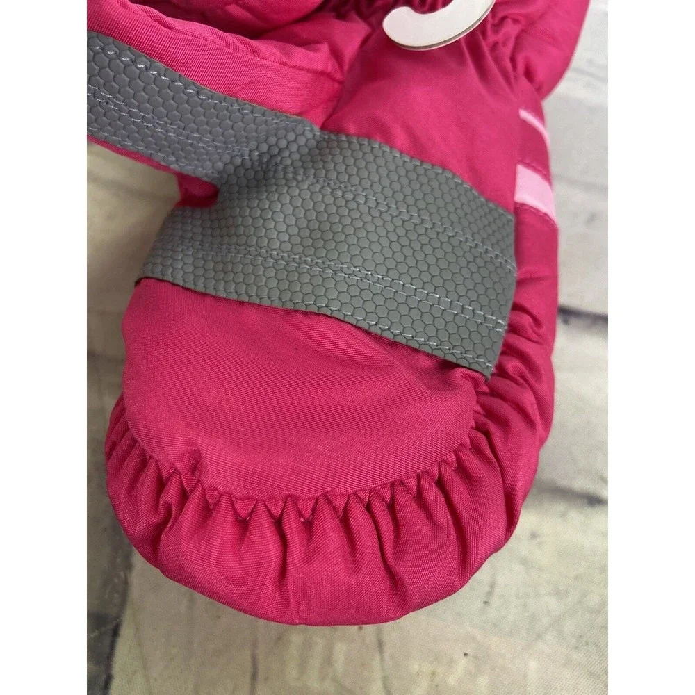 Hot Paws Girls Size 4-6 Years Winter Ski Snow Gloves Pink Insulated Lined NEW